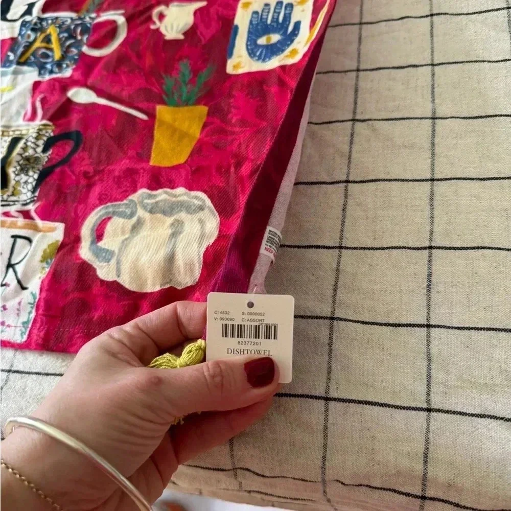 Anthropologie dish towel gather fall autumn thanksgiving tea kitchen home decor